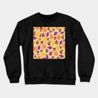 Acorn Pattern Crewneck Sweatshirt